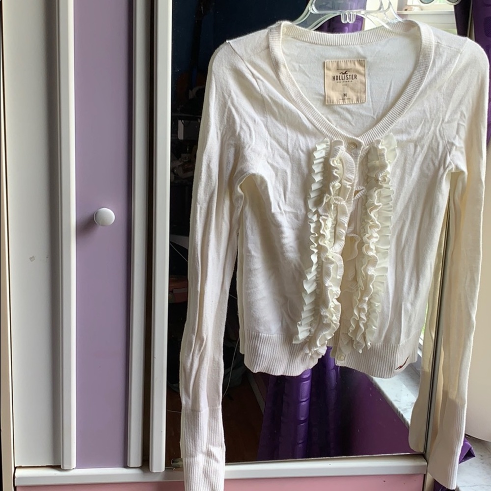 Cream white cardigan